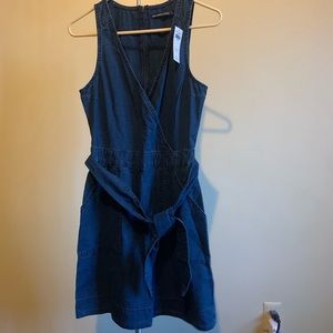 Abercrombie faux wrap denim dress
